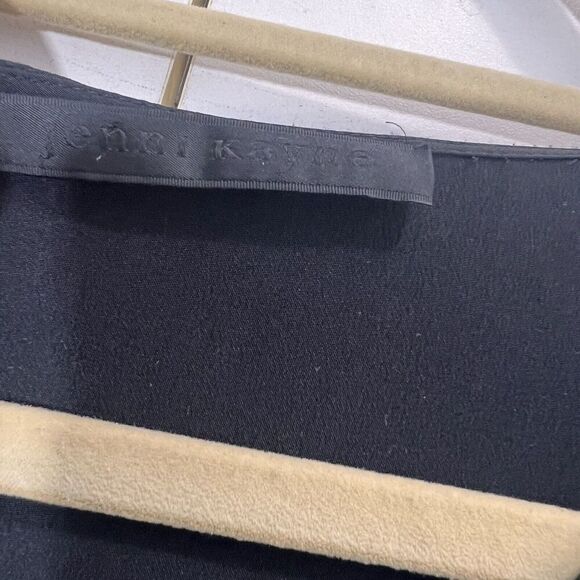 Jenni Kayne Dress Women’s S Silk Black Double Layer Sleeveless Knee Length - Picture 4 of 10